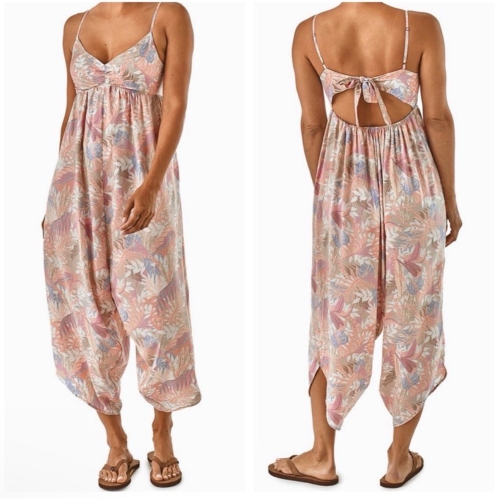 Patagonia Floral Hawaiian shapeless Jumpsuit Romper Lost Wildflower